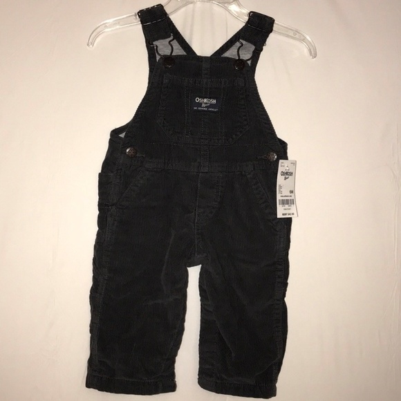 OshKosh B'gosh Other - OshKosh B'gosh Gray Boys Corduroy Lined Overalls